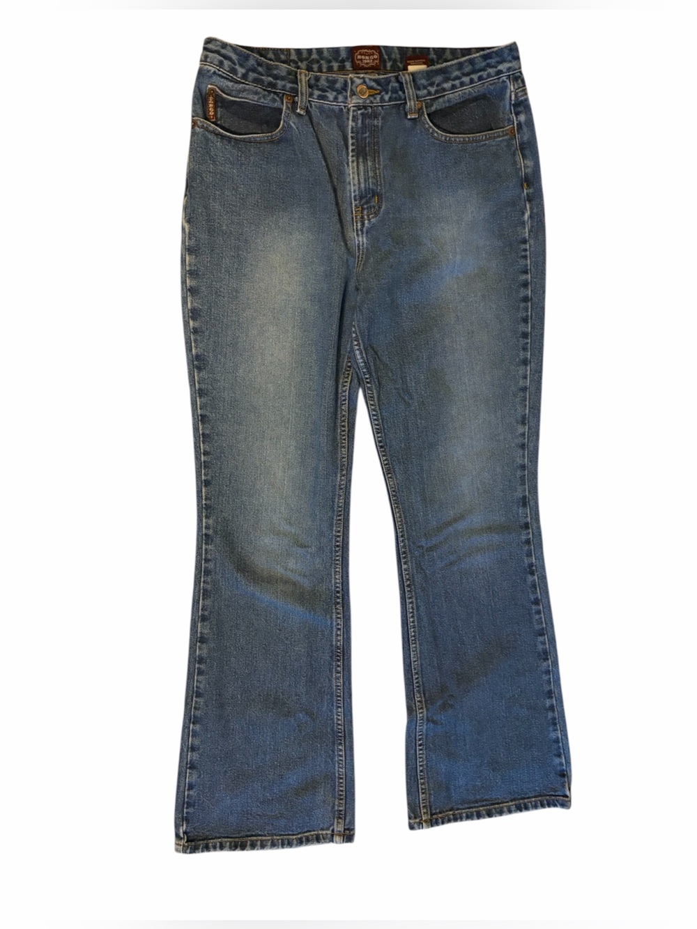 BONGO High Rise Bootcut Flare Jeans 100% Cotton Size 13 Medium Wash Vintage